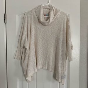 FP Beach turtleneck open back sweater size M